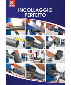 Griffon Colla PVC Gel Trasparente 500 ml per Tubi e Raccordi PVC