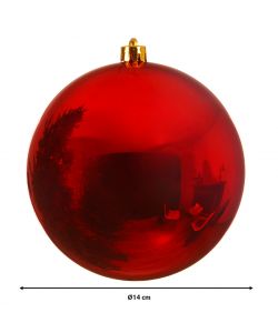 Pallina di Natale Kaemingk - Rosso Oro - 14cm