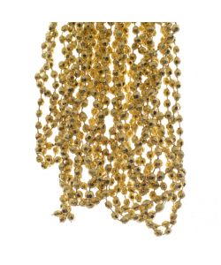 Ghirlanda di perline oro 270 cm