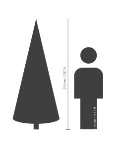 Everlands Albero di Natale Imperiale Verde - 240 cm con 980 rami