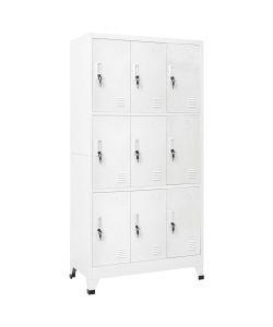 vidaXL Armadietto a Chiave 6 Scomparti Acciaio Grigio 90x45x180 cm - Armadio per Spogliatoi e Uffici - Stile Industriale