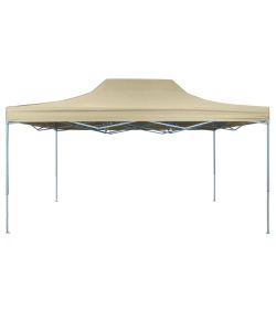 Tenda Pieghevole Pop-Up 3x4,5 m Bianco Crema