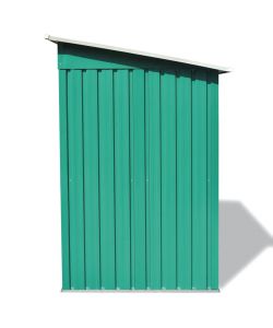 vidaXL Casetta da Giardino in Metallo - Verde