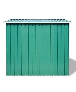 vidaXL Casetta da Giardino in Metallo - Verde - 257x205x178 cm