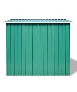 vidaXL Casetta da Giardino in Metallo - Verde - 257x205x178 cm