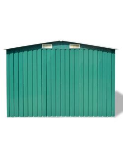 vidaXL Casetta da Giardino in Metallo - Verde - 257x205x178 cm