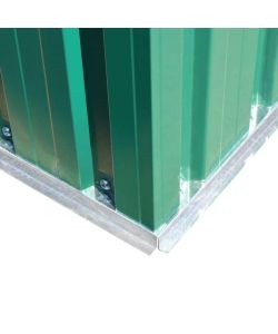 vidaXL Casetta da Giardino in Metallo - Verde - 257x205x178 cm