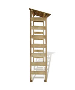 Deposito per Legname Capanno 150x44x176 cm Pino Impregnato