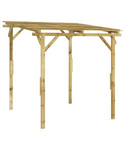 Tettoia da Giardino in Legno Pino Impregnato - Marrone - 170x170x180 cm