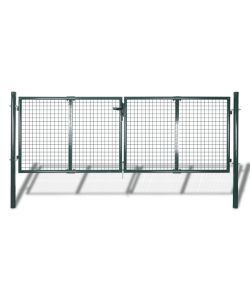 Cancello in Acciaio 306x175 cm Verde