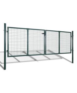Cancello in Acciaio 306x175 cm Verde