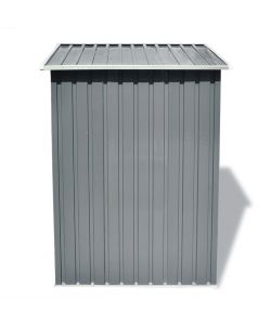 Capanno per Attrezzi in Metallo Grigio 204x132x186 cm