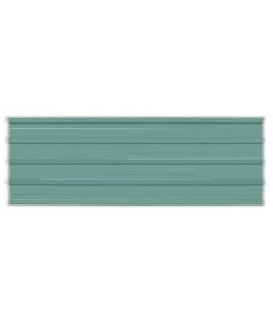 Pannelli da Tetto 12 pz in Acciaio Zincato Verde