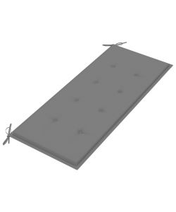 Cuscino per Panca da Giardino Grigio 120x50x3 cm