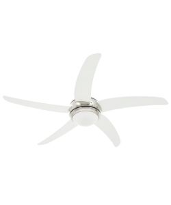 Ventilatore da Soffitto Decorato con Luce 128 cm Bianco