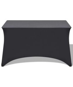 Fodere Elasticizzate per Tavolo 2 pezzi 183x76x74 cm Antracite