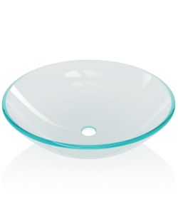 Lavandino in Vetro Temprato 42 cm Trasparente