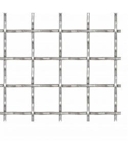 Recinzione in Rete Modulare in Acciaio Inox 50x50 cm 11x11x2 mm