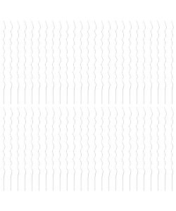 50 pz Supporti a Spirale per Piante 170 cm in Acciaio Zincato