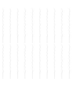 20 pz Supporti a Spirale per Piante 170 cm in Acciaio Zincato