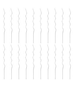 20 pz Supporti a Spirale per Piante 110 cm in Acciaio Zincato