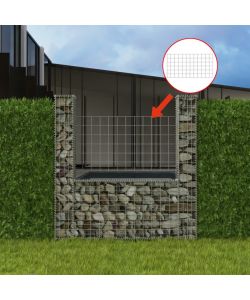 Gabbione in Rete ad U in Acciaio Zincato 160x20x150 cm