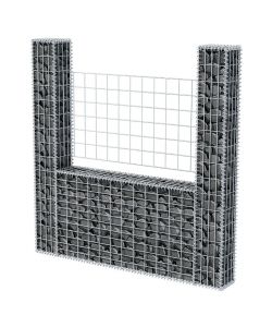 Gabbione in Rete ad U in Acciaio Zincato 160x20x150 cm
