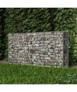 Gabbione in Rete in Acciaio Zincato 200x30x100 cm