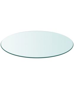 Piano Tavolo Rotondo in Vetro Temperato 500 mm