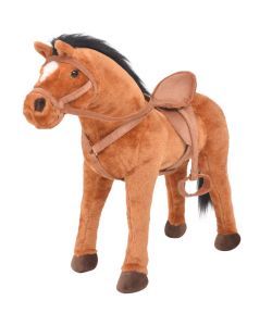 Cavallo in Peluche in Piedi Marrone