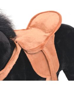 Cavallo in Peluche in Piedi Nero