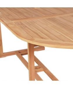vidaXL Tavolo da Giardino in Teak - Marrone - 180x90x75 cm