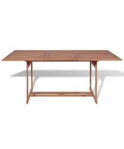 vidaXL Tavolo da Giardino in Teak - Marrone - 180x90 cm