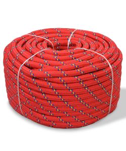 Corda Nautica in Polipropilene 10 mm 50 m Rosso