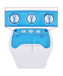 Mini Lavatrice a Vaschetta Doppia 5,6 kg