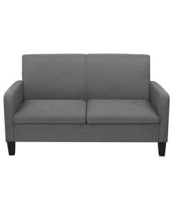 vidaXL Divano a 2 Posti Grigio Scuro 135x65x76 cm - Design Sofisticato