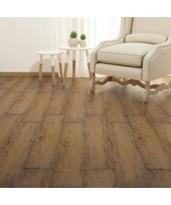 Listoni Pavimenti Non Autoadesivi PVC 5,26 mq 2 mm Marrone Noce