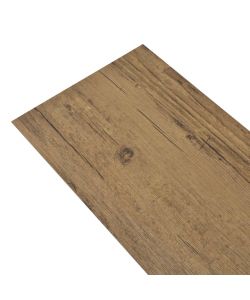 Listoni Pavimenti Non Autoadesivi PVC 5,26 mq 2 mm Marrone Noce