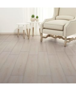 Listoni Pavimenti Non Autoadesivi PVC 5,26mq 2mm Rovere Bianco