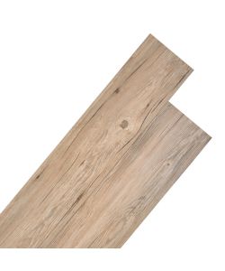 Listoni Pavimenti Non Autoadesivi PVC 5,26mq 2mm Rovere Marrone