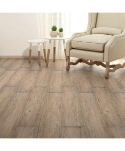 Listoni Pavimenti Non Autoadesivi PVC 5,26mq 2mm Rovere Marrone
