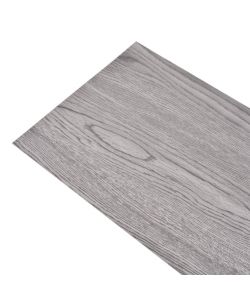 Listoni Pavimenti Non Autoadesivi PVC 5,26mq 2mm Grigio Scuro