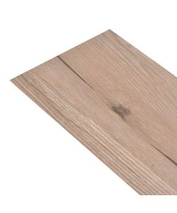 Listoni Pavimentazione Autoadesivi in PVC 5,02mq 2 mm Marrone