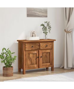 vidaXL Credenza in Legno Massello di Recupero - Marrone 75x30x65 cm