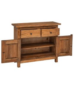 vidaXL Credenza in Legno Massello di Recupero - Marrone 75x30x65 cm