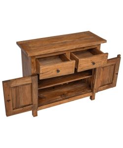 vidaXL Credenza in Legno Massello di Recupero - Marrone 75x30x65 cm