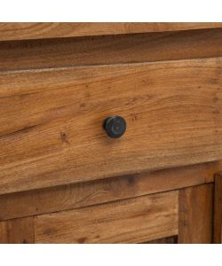vidaXL Credenza in Legno Massello di Recupero - Marrone 75x30x65 cm