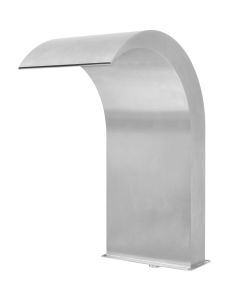 Fontana per Piscina in Acciaio Inossidabile 45x30x65 cm Argento
