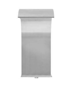Fontana per Piscina in Acciaio Inossidabile 45x30x65 cm Argento