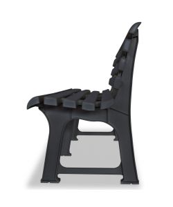Panchina da Giardino 145,5 cm in Plastica Antracite
